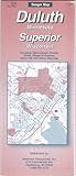 Duluth Minnesota and Superior Wisconsin road map