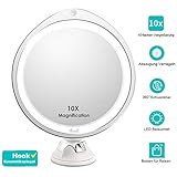 🔮【Einfache Bedienung & Flexibel】 Drehen nach rechts um den Fuß des Spiegels zu befestien, nach links für Lösen; 360 ° Drehbares design garantiert einen perfekten und komfortablen Betrachtungswinkel, dadurch könnten Sie den Spiegel völlig frei in alle Richtungen drehen und verbleibt dann auch zuverlässig in der gewählten Stellung, ideal für Schminken, Rasieren und Gesichtspflege