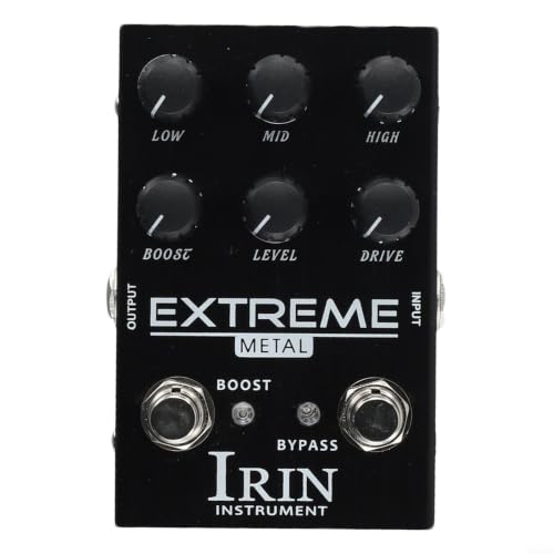 IRIN Overdrive Distortion Pedal with 10-Band EQ for Electric Guitar(A)