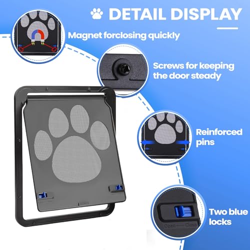 Cat Door for Display Door Small Canine Display Door Magnetic Flap Doggy Door for Sliding Door Lockable Cat Display Door 10805 Inch  Cucciolini Doodles Cat door for display door small canine display door magnetic flap doggy door for sliding door lockable cat display door 1080 5 inch   cucciolini doodles