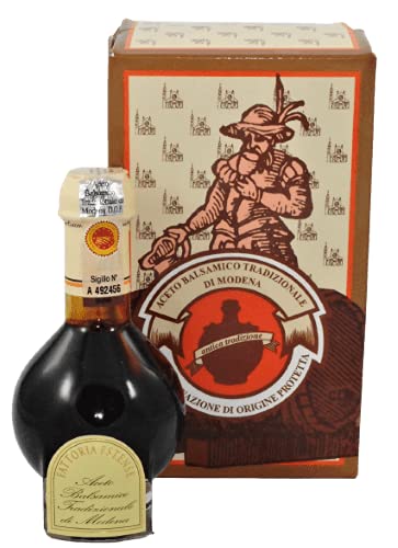Aceto Balsamico Tradizionale di Modena DOP 14 Jahre Fattoria Estense, herrlicher Balsamessig aus Modena in Geschenkverpackung