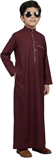 Boys Muslim Jubba Thobe Kurta for Kids | Stylish Islamic Wear for Ramadan & Eid | Comfortable Breathable Fabric | Ethnic F...