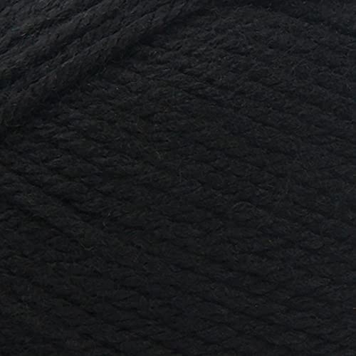 Image of Lion Brand Yarn Basic Stitch Anti-Pilling Knitting Yarn, Yarn for Crocheting, 1-Pack, Black