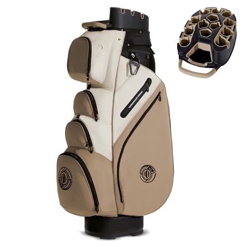 T-Lock Golf Cart Bag, 14 Way Molded Organizer Top Club