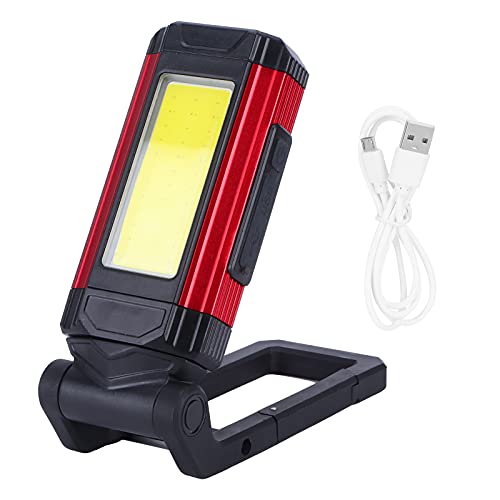 VTOSEN Multifunction Work Light Rechargeable COB Magnetic Inspection Lamp, USB Charging, Electric Torch Flashlight, Keychain Light, Portable