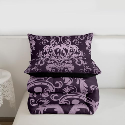 Edredón individual morado para renovar tu habitación con estilo bohemio antiguo 5