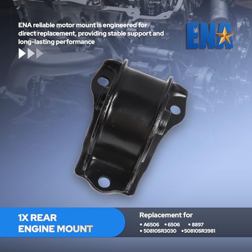 ENA Rear Engine Mount Compatible with Honda CRV Civic del Sol Civic 1.5L 1.6L Replacement for A6506