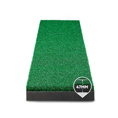 Golf Hitting Strips Professional Grade 30 x 12 x 47mm Replaceable Golf Hitting Mat Nylon Turf Superior Joint Protection Simulator Putting Driving Training Practice Insert (Not Accept Real tees)