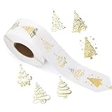 500 Stück Weihnachtsbaum Etikett Fröhliche Aufkleber Umschlagsiegel Dekorativ Für Partydekorationen Dekorative Fröhliche Umschlagsiegel Für Karten