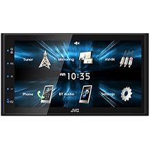 JVC KW-M150BT Bluetooth Car Stereo Receiver with USB Port 6.75" Touchscreen Display - AM/FM Radio - MP3 Player Double DIN 13-Band EQ Black