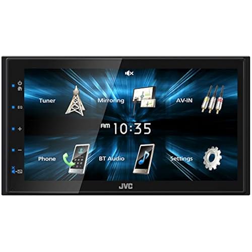 JVC KW-M150BT Bluetooth Car Stereo Receiver with USB Port – 6.75" Touchscreen Display - AM/FM Radio - MP3 Player Double DIN – 13-Band EQ (Black)