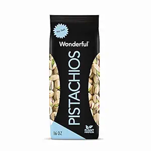 Wonderful Pistachios, In-Shell, No Salt Nuts, 16oz