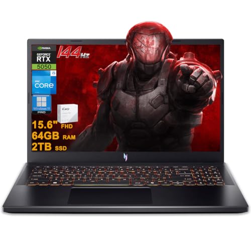Acer Nitro V 15 �Q�[�~���O�m�[�g�p�\�R�� 15.6�C���` FHD IPS 165Hz Intel 8�R�A i5-13420H 64GB DDR4 2TB SSD GeForce RTX 5050 GDDR7 DLSS4 (�ő�440 AI�g