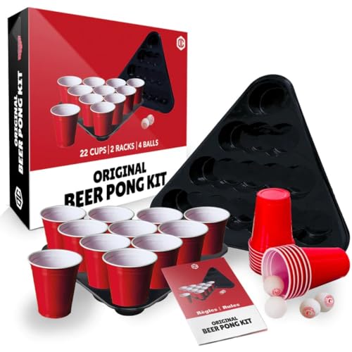 Shot Pong Mini Beer Pong - Jeu à Boire Avec 20 Gobelets Et Catapultes