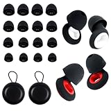 2 Paar Artvive Ohrstöpsel, Silikon Motorrad Ohrstöpsel Windgeräusche, Wiederverwendbare Artevive Earplugs - 27dB, für Schnarchen, Arbeit, Studium und Reisen