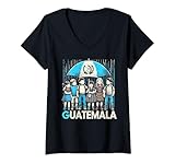 Photo Gallery donna guatemala flag kids boys girls hispanic heritage month maglietta con collo a v Photo Gallery donna guatemala flag kids boys girls hispanic heritage month maglietta con collo a v
