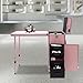 Professional Makeup Train Case with Lights & Folding Table,Large Rolling Makeup Case on Wheels with Mirror, Lock & Drawers for Cosmetics Storage Organizer,Portable Mobile Beauty Cart