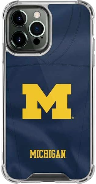 Skinit Clear Phone Case Compatible with iPhone 14 Pro Max - Officially Licensed University of Michigan M Logo Design