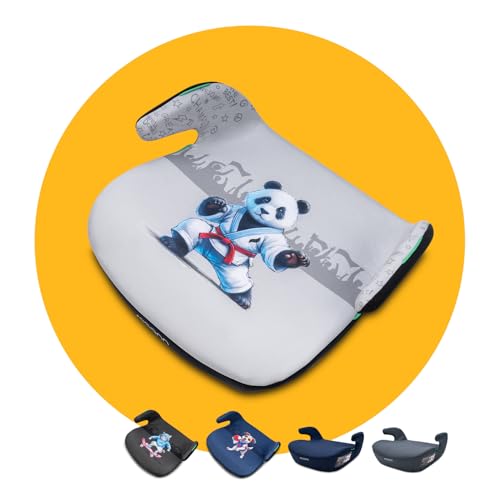 Osann Boost - Asiento elevador ergonómico sin Isofix para niños a partir de 135 hasta 150 cm - Panda