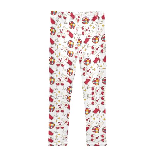 Girls Leggings Romantic and Love Elements Toddler Girls Clothes Leggings for Girls Toddler Girls Leggings 3-4T2