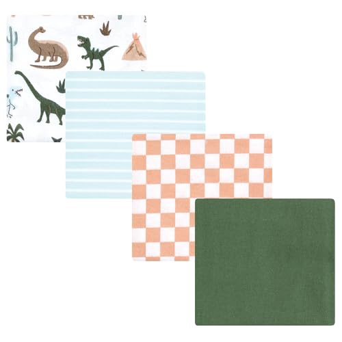 Image of Luvable Friends Little Treasure Flannel Receiving Blankets 4pk