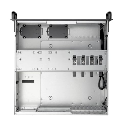 Silverstone Technology RM4A - 4U Rackmount-Servergehäuse mit erweiterter 360-mm-Radiator-Kompatibilität, 4HE, SST-RM4A