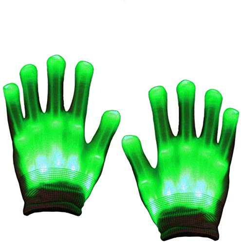 Ulalaza Kids LED Gloves Light Up Shows Costume Party Supplies