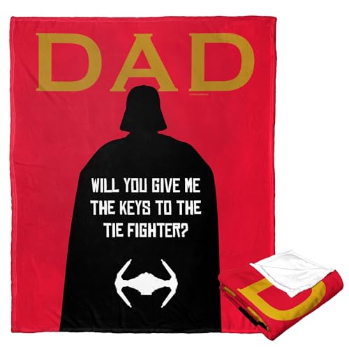 NORTHWEST Star Wars Silk Touch Throw Blanket, 50" x 60", Keys to The Tie Fighter