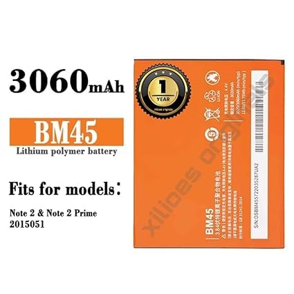 Image of BM45 Battery for Redmi Note 2 Battery with 1 Year Warranty**** (Y53)