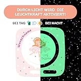 yabaduu Protective Film Compatible with Toniebox 2 Accessories Perfect Fit Self-Adhesive Protective Case with Anti-Scratch Design for Children Y015 (27 Ballerina, Glow in the Dark with Name) - Image 2