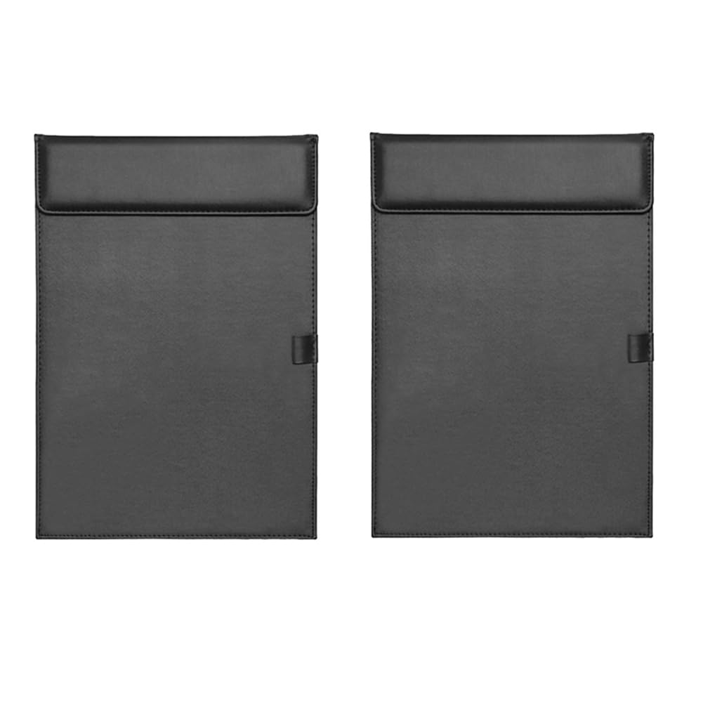 Fichier de bureau A4 et porte-documents rigide noir - Lot de 2 - 7