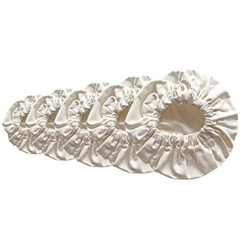 Set Of 5 Organic Bowl Covers Stretchable Reusable Linen Lids Food Storage Cover For Leftovers | 100% Cotton Cloth With Elastic Edging (S,M,L,Xl,Xxl) #TOP11