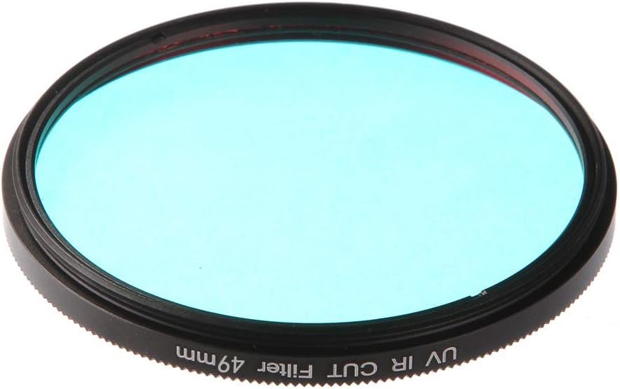 49mm UV-IRカットフィルター赤外線パスX線IR UVフィルターDSLRカメラ用 (Caliber : 49mm)