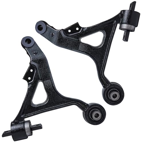 Image of Detroit Axle - FWD Front Lower Control Arms Kit for 2007 Volvo S60, 2 Lower Control Arms Assembly, 2 Lower Ball Joints Replacement - [From Chassis #626502, To VIN 626501]