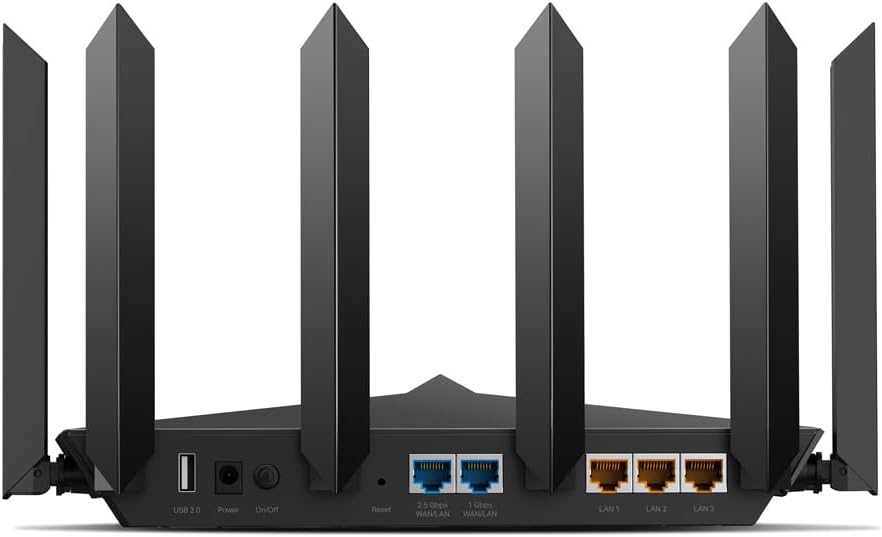 TP-Link - Archer AXE7800 Tri-Band Wi-Fi 6E Router - Black (Renewed)