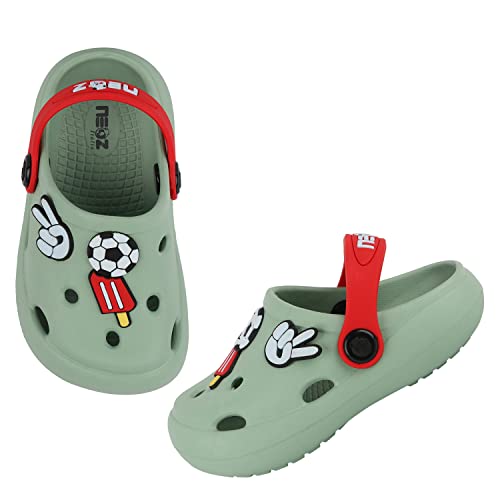 Image of NEOZ Casual Slingback Clogs for Kids with Soft Sole | Slip-On Breathable, Lightweight | Comfortable & Durable | Stylish Indoor & Outdoor Sandals Clogs for Kids