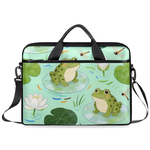 Bolso para Laptop Frog Verde Pastel Unisex 14-15 Pulgadas miniatura 7