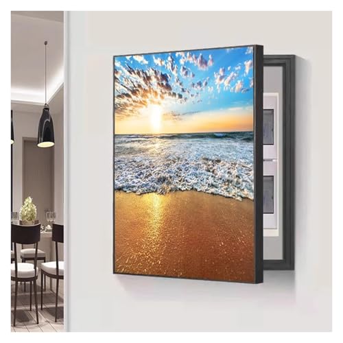Couvercle de compteur électrique et peinture décorative de tableau intérieur au design amovible