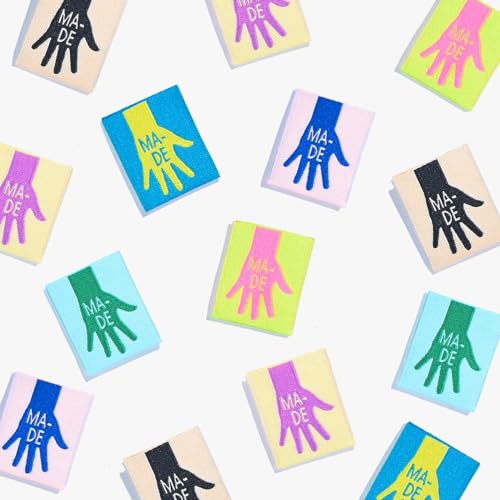 KATM 'Made' Sew-In Labels, 0.4 x 1.8 Inches, 6 Pack