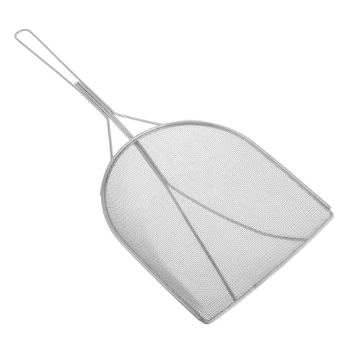 MUSISALY Outdoor Camping Stainless Steel Oil Skimmer Spoon Fine Mesh Strainer for Effortless Grease Skimming Lightweight and Durable Cooking Tool for Outdoor Cooking and Camping