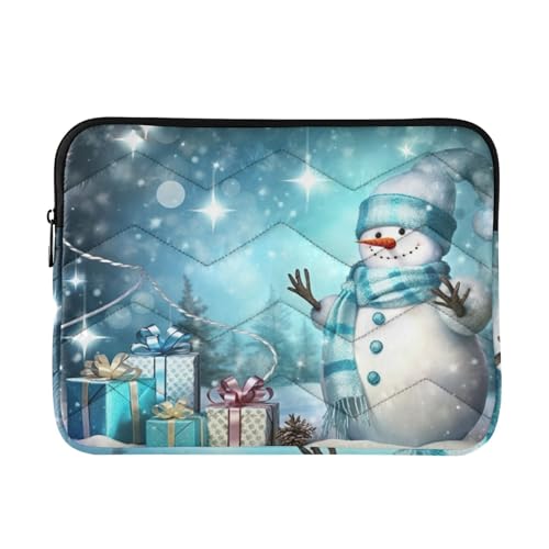Funda impermeable para portátil 13-14 pulgadas diseño muñeco de nieve