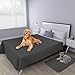 Easy-Going 100% Waterproof Dog Bed Cover, Non-Slip Pet Blanket for Furniture, Washable Couch Cover, Repleasement Sofa Cover (120X82 in,Dark Gray)