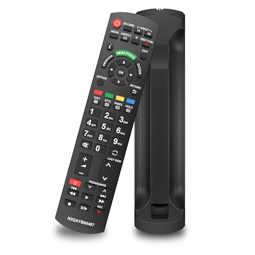 for Panasonic TV Remote Replacement Remote Control Compatible with All Panasonic Plasma Viera HDTV 3D LCD LED TV/DVD Player/AV Receiver