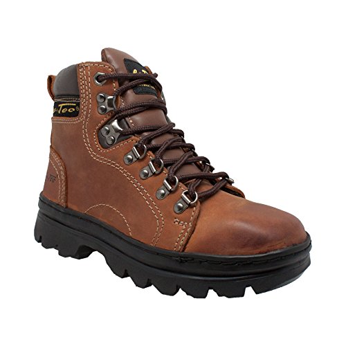 Image of AdTec Womens 6 in Hiking Crazy Horse Leather Padded Collar Work Boot, Brown