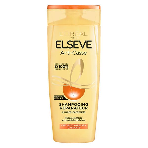 Shampooing Anti-Casse L'Oréal Paris Elseve pour stopper les fourches des cheveux secs