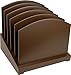 Brown File Organizer - Wood Desk Organizer