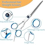15 pcs Hair Cutting Scissors Professional, Thinning Shears for Hair Cutting, Stainless Steel Barber Scissors, Lengnoyp Haircut Scissors Hair Cutting Kit for Women, Men - Image 3