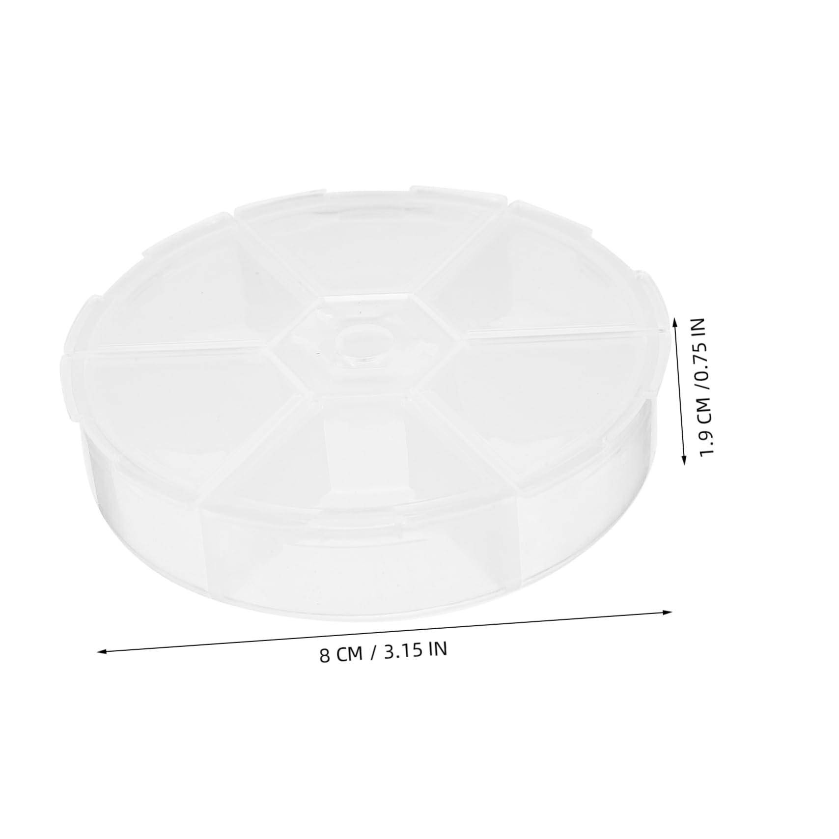 STOBOK 4pcs Round Jewelry Box Large Storage Bins Organize Beads Vintage Jewelry Organizer Craft Storage