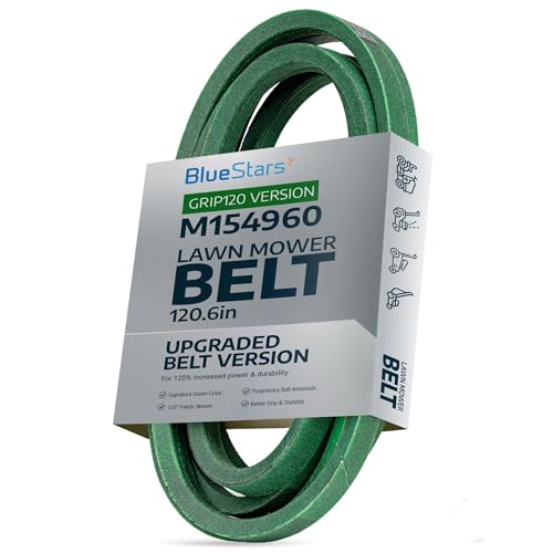 Image of [Upgraded Grip120] BlueStars M154960 Secondary Deck Belt 5 /8 inch x 120.6 inch