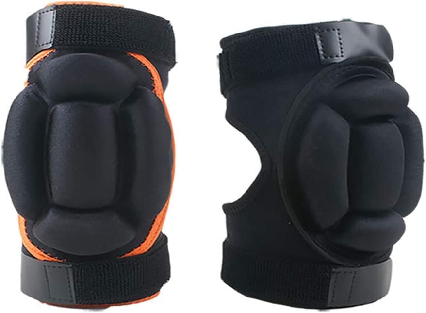 ROLTIN 1 Pair Children Kids Knee Pad Ice Figure Skating Ski Protective Gear Skateboard Thicken Protector Velcro Adjustable (Color : B Size : Large) jiangyu1994 (Color : A